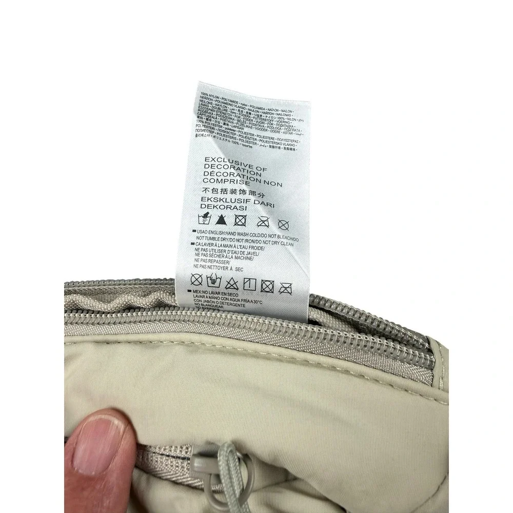 HURLEY‎ Sling Backpack Crossbody One Size Light Gray Nylon WA7409
